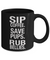 Sip Coffee. Save Pups. Rub Bellies. - Novelty Doggie Mug