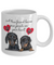A True Friend Leaves Paw Prints On Your Heart - Dachshund Novelty Ceramic Gift Mug