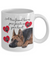 A True Friend Leaves Paw Prints On Your Heart - German Shepard Novelty Ceramic Gift Mug
