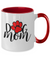 Dog Mom - 2 Toned 11 oz BFF Rescue Dog Novelty Ceramic Mug Gift
