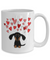 Doxie Love Hearts Doggie Mug