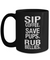 Sip Coffee. Save Pups. Rub Bellies. - Novelty Doggie Mug