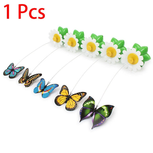 Electric Rotating Butterfly Interactive Cats Toy